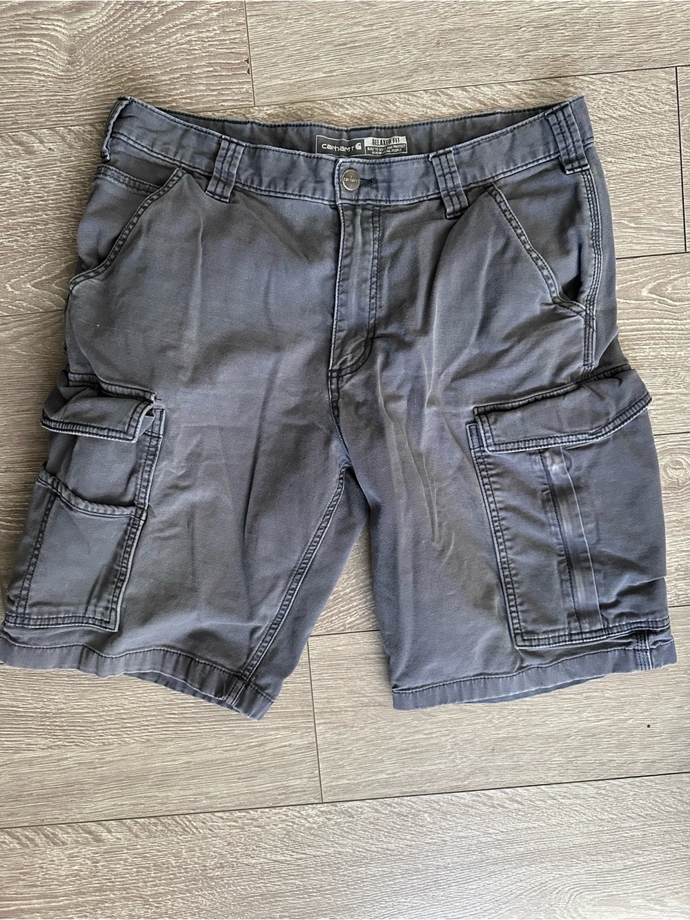 Carhartt Men's Charcoal Cargo Shorts